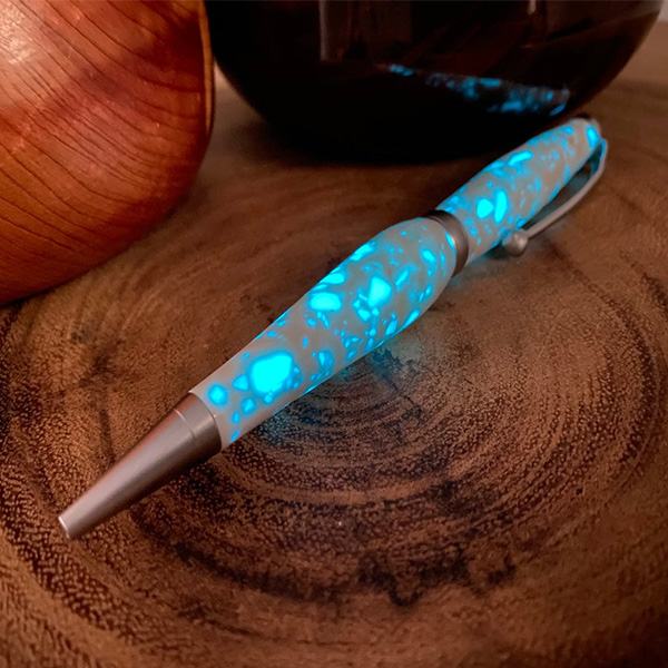 Blue Nova Glow Stone Pen