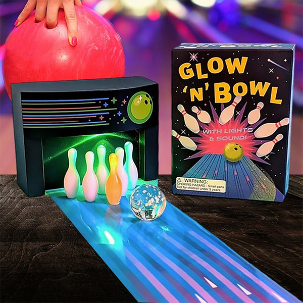 Miniature Glow 'n' Bowl Desk Game