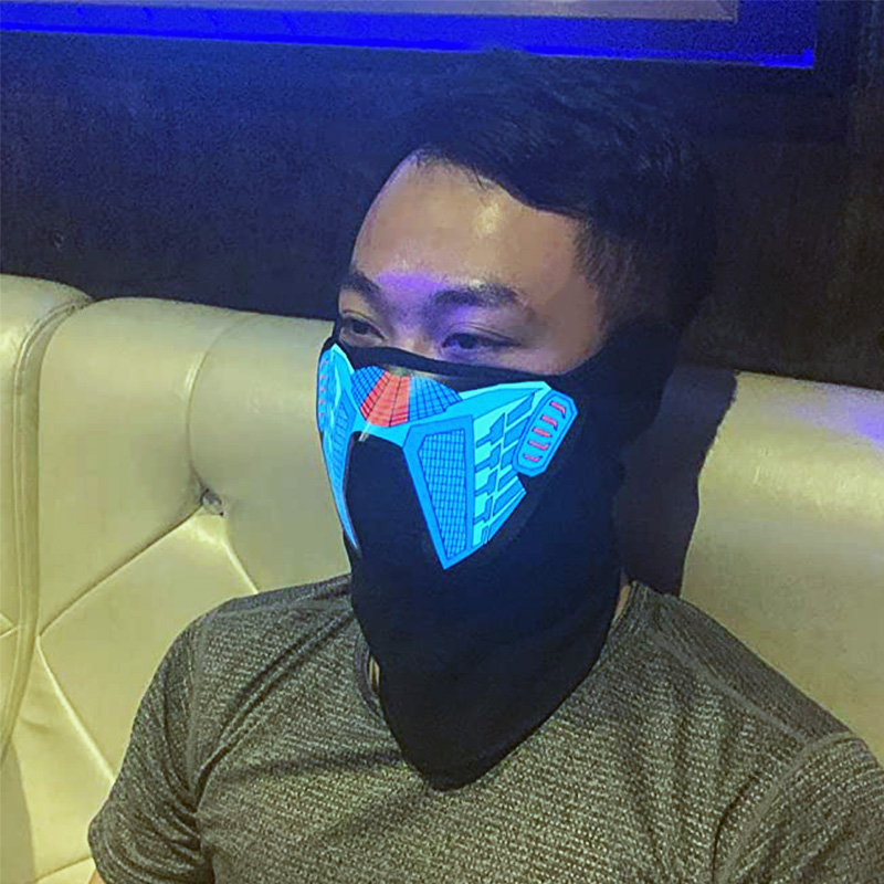 Voice-Activated Light Up LED Masks