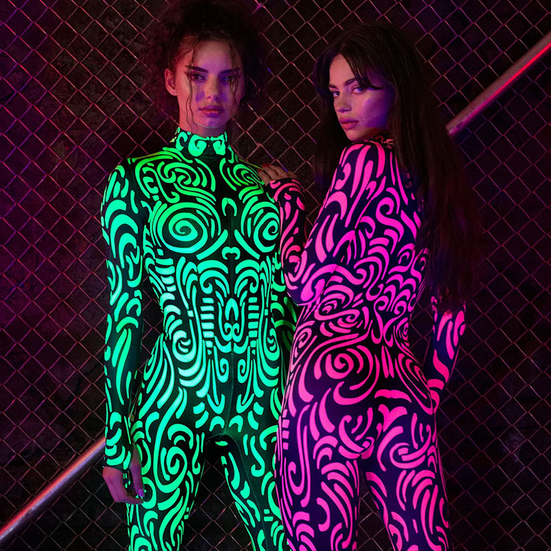 Glow in The Dark Neon Bodysuit - Glow In The Dark Store