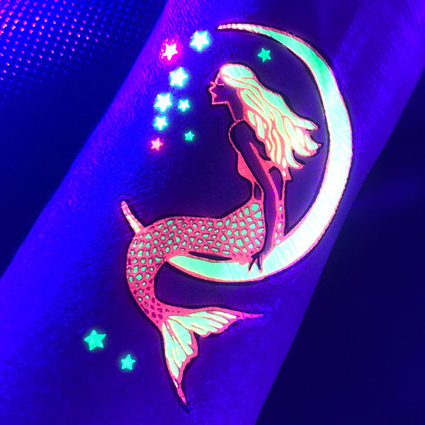 Glow in the Dark Mermaid Tattoo
