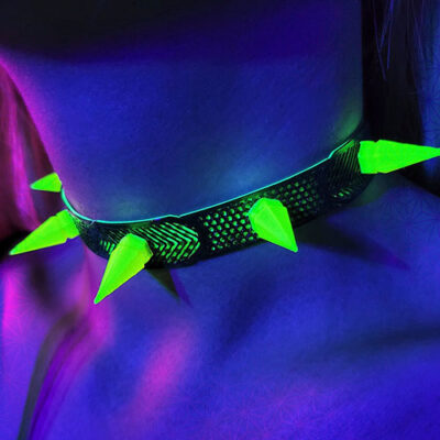 Glow Spike Choker Necklace
