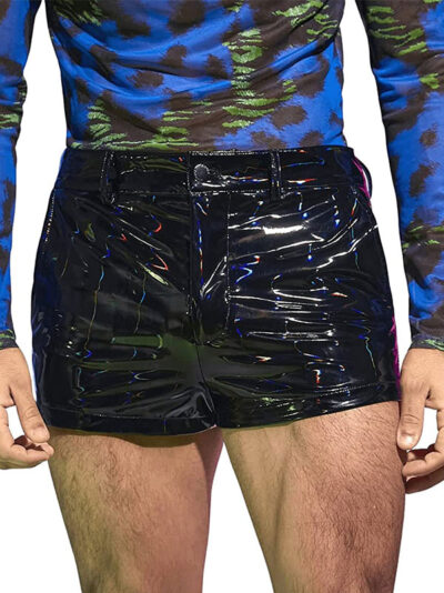 Men's Metallic Rave Party Shorts