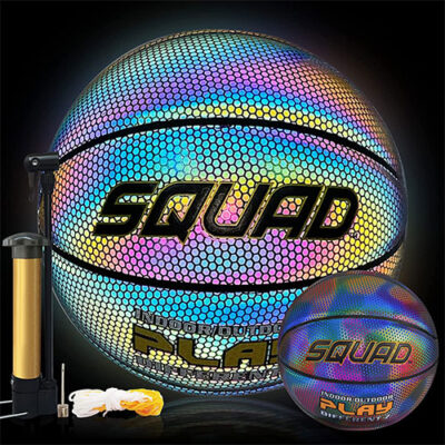 SQUAD Holographic Reflective Glow Basketball