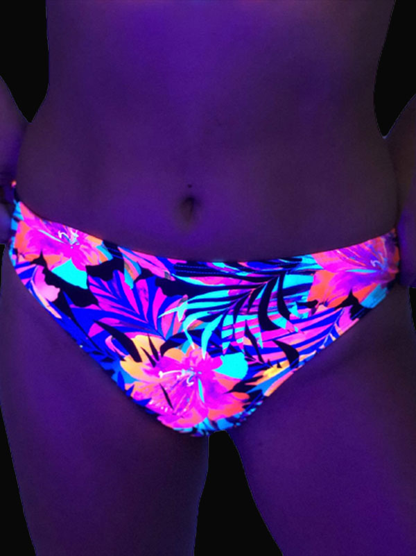 Tropical Bliss Glow In The Dark Booty Shorts